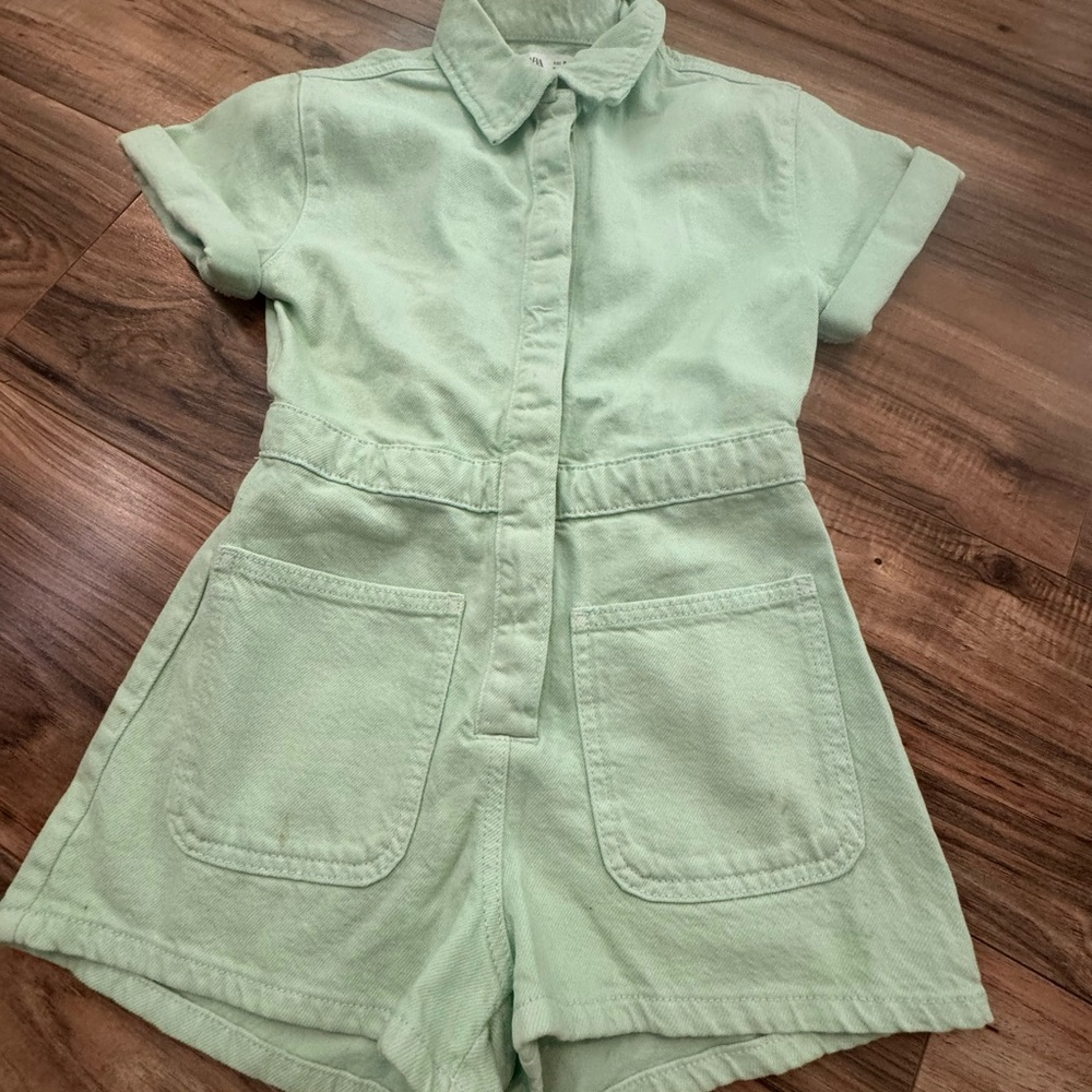 Zara Light Green Kids Bodysuit